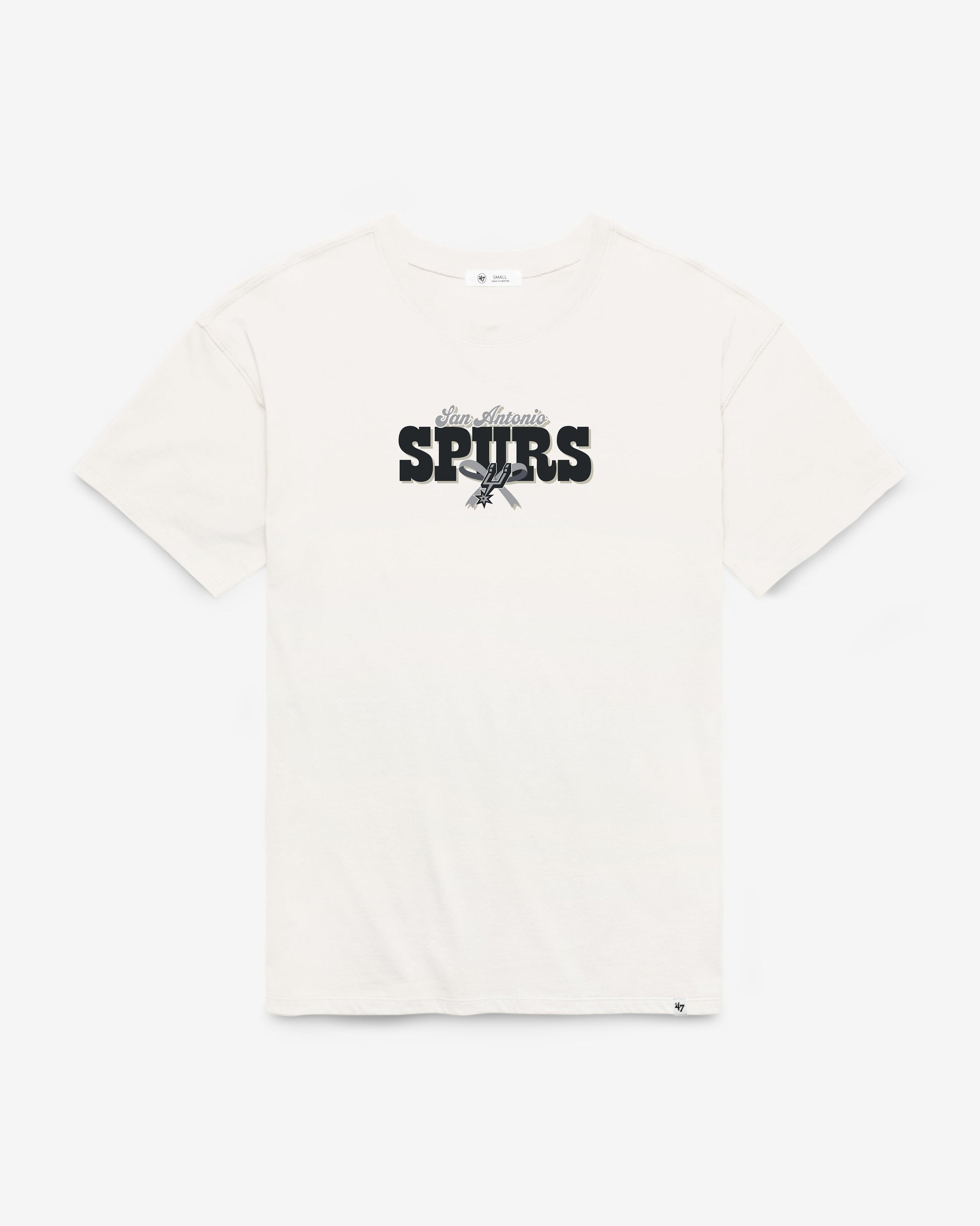 SAN ANTONIO SPURS BOW AND BANNER BACKER '47 SADIE TEE WOMENS