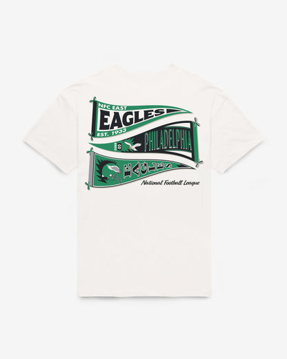 PHILADELPHIA EAGLES HISTORIC BOW AND BANNER BACKER '47 SADIE TEE WOMENS