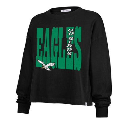 PHILADELPHIA EAGLES HISTORIC BOLD STACK '47 SYDNEY LONG SLEEVE TEE WOMENS