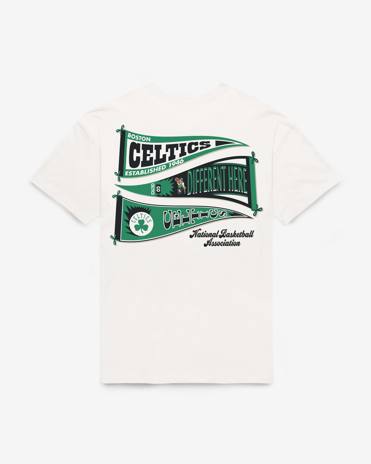 BOSTON CELTICS BOW AND BANNER BACKER '47 SADIE TEE WOMENS