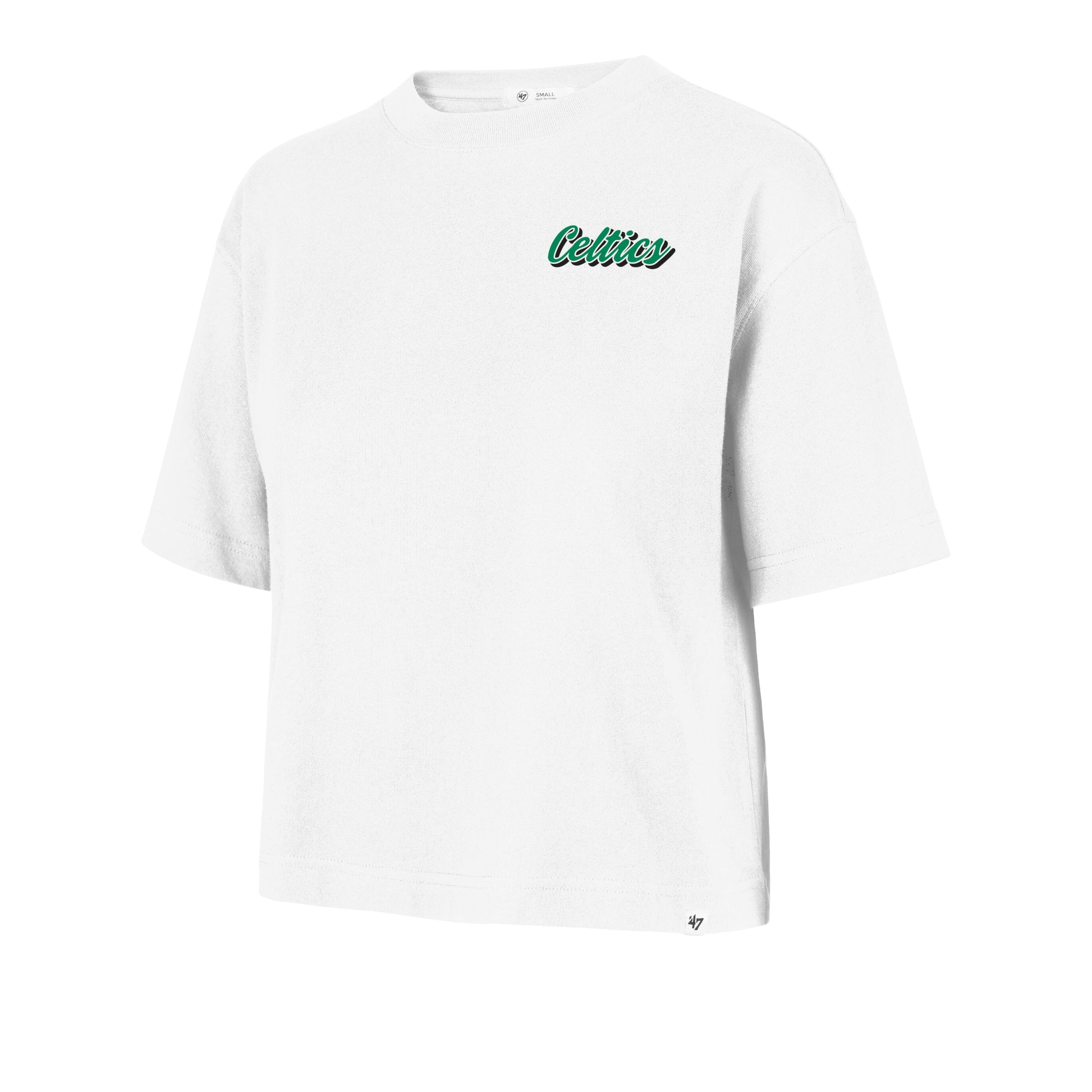 BOSTON CELTICS COLLAGE SCRIPT '47 REED CITY TEE WOMENS