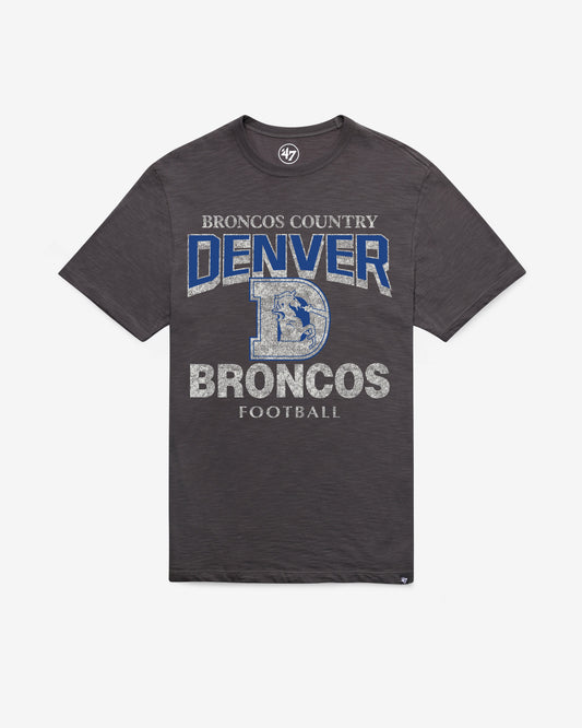 DENVER BRONCOS HISTORIC HEAD ON '47 SCRUM TEE