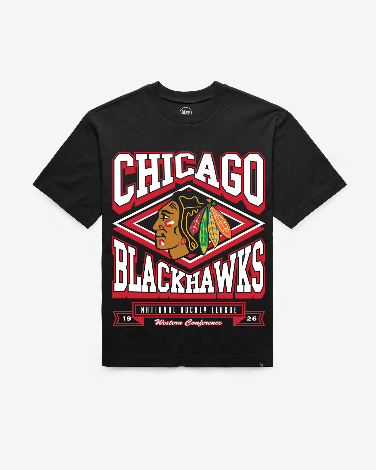 CHICAGO BLACKHAWKS HEATER '47 FOUNDATION TEE