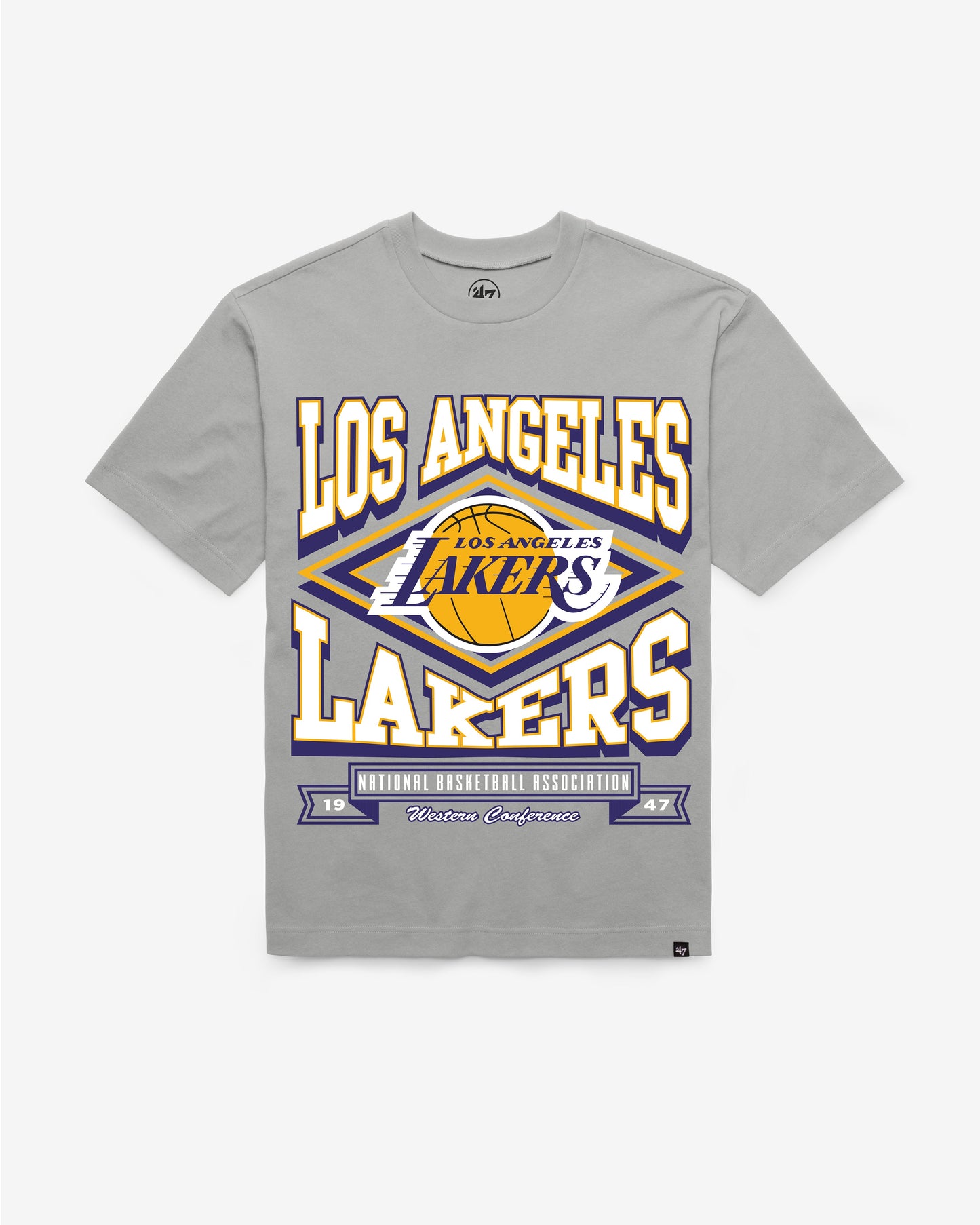 LOS ANGELES LAKERS HEATER '47 FOUNDATION TEE
