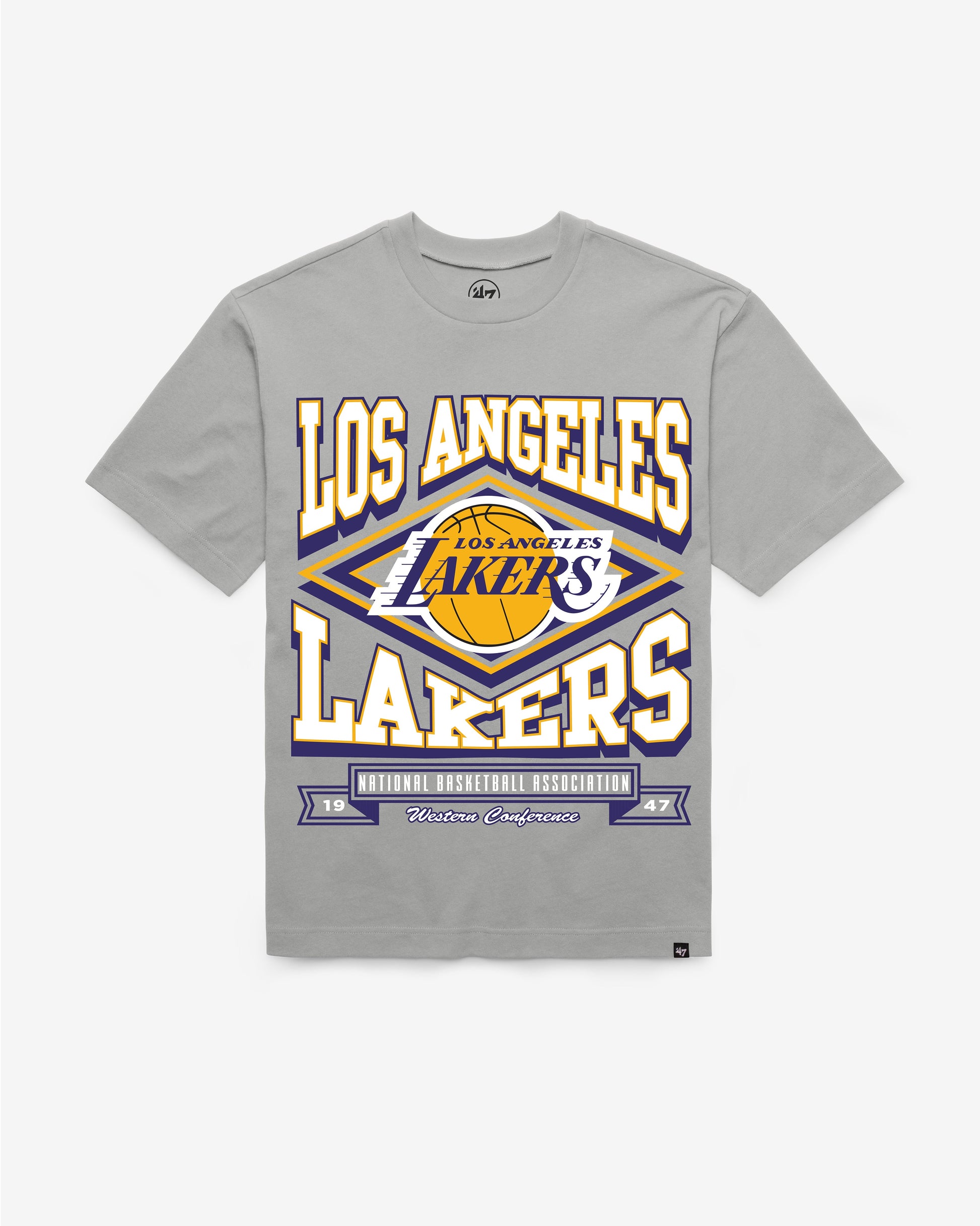 LOS ANGELES LAKERS HEATER '47 FOUNDATION TEE
