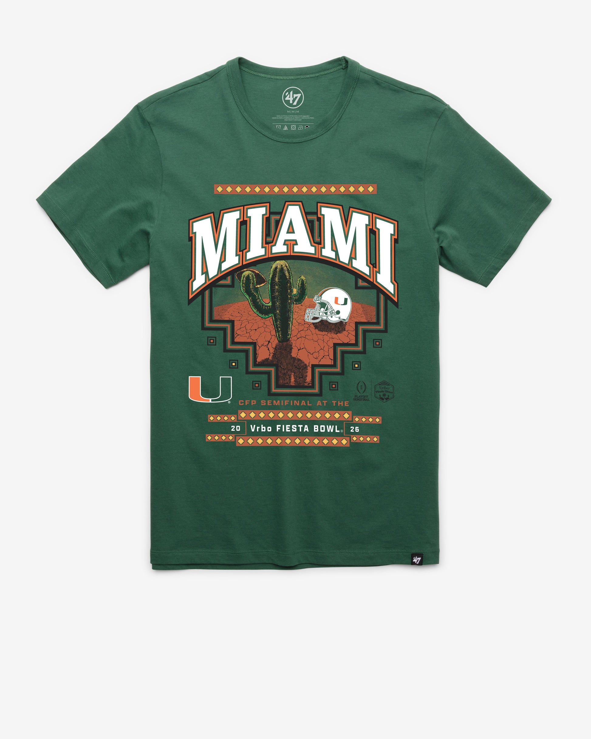 MIAMI HURRICANES FIESTA BOWL '47 FRANKLIN TEE
