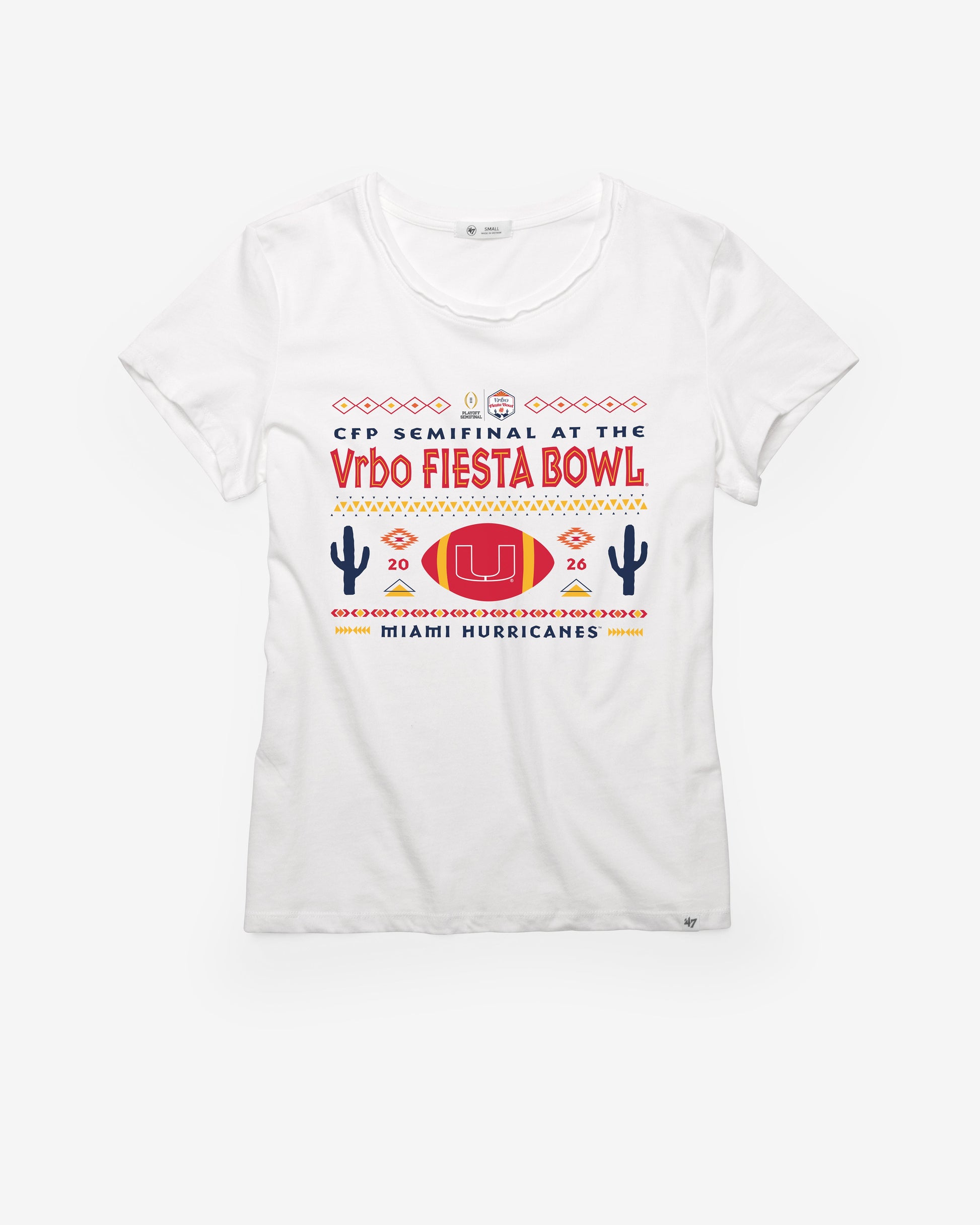 MIAMI HURRICANES FIESTA BOWL '47 FRANKIE TEE WOMENS