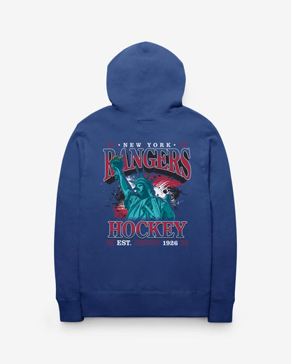 NEW YORK RANGERS BACKER '47 HEADLINE HOOD
