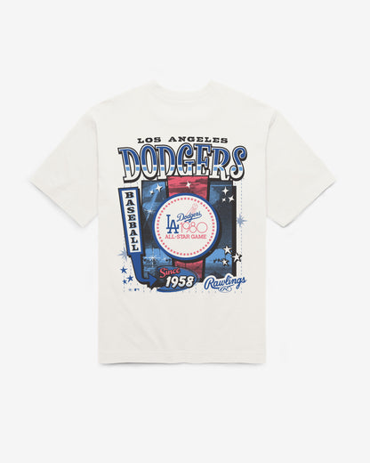 LOS ANGELES DODGERS COOPERSTOWN RAWLINGS POSTER '47 FOUNDATION TEE