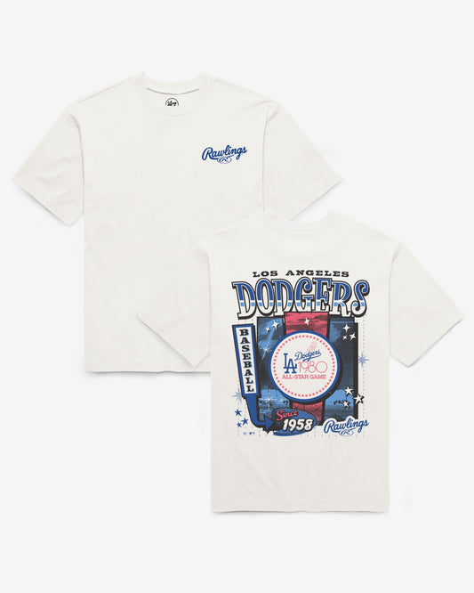 LOS ANGELES DODGERS COOPERSTOWN RAWLINGS POSTER '47 FOUNDATION TEE