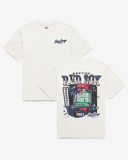 BOSTON RED SOX COOPERSTOWN RAWLINGS POSTER '47 FOUNDATION TEE