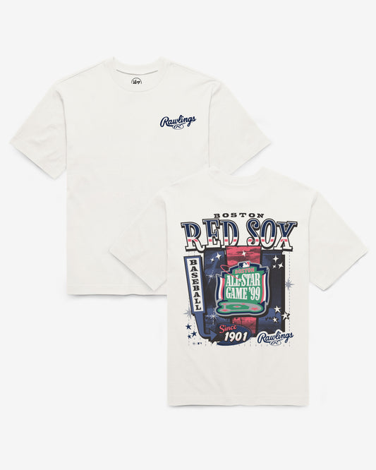 BOSTON RED SOX COOPERSTOWN RAWLINGS POSTER '47 FOUNDATION TEE