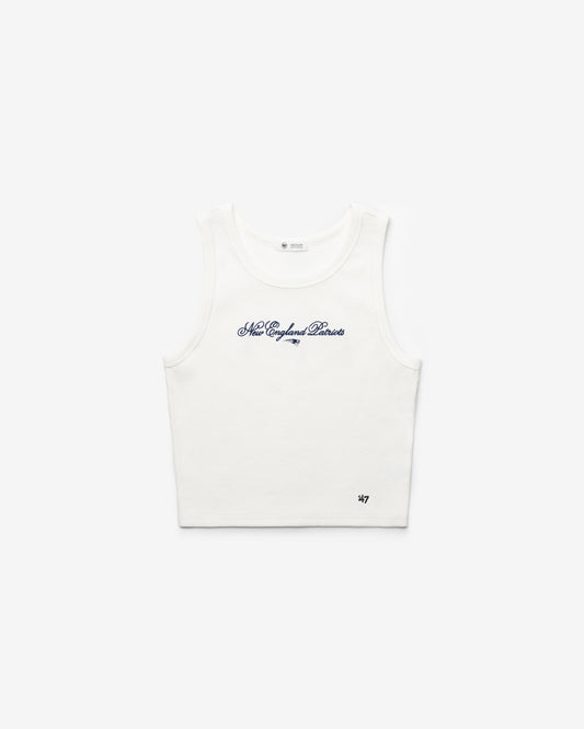 NEW ENGLAND PATRIOTS SCRIPT '47 BABY RIB TANK WOMENS