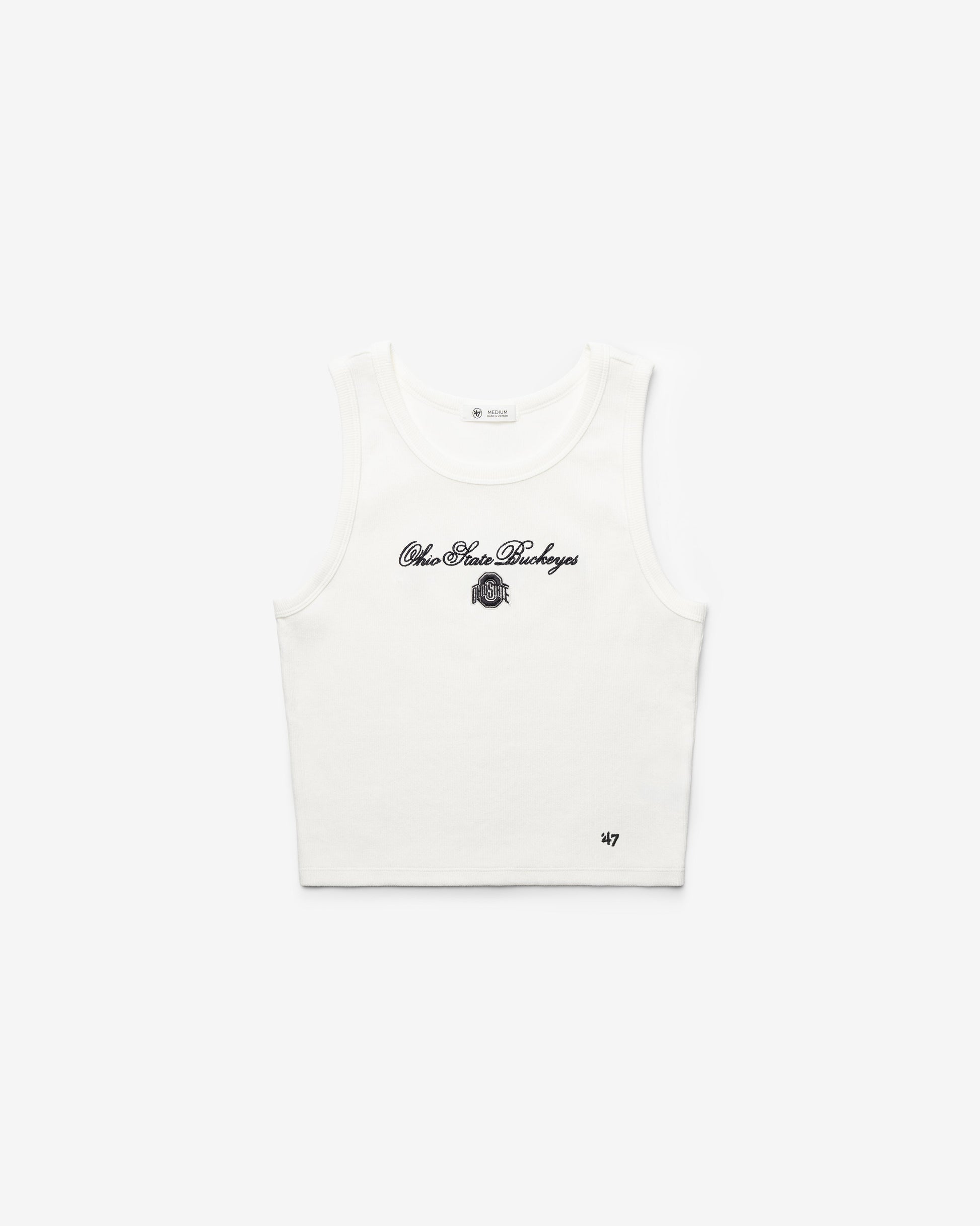 OHIO STATE BUCKEYES SCRIPT '47 BABY RIB TANK WOMENS