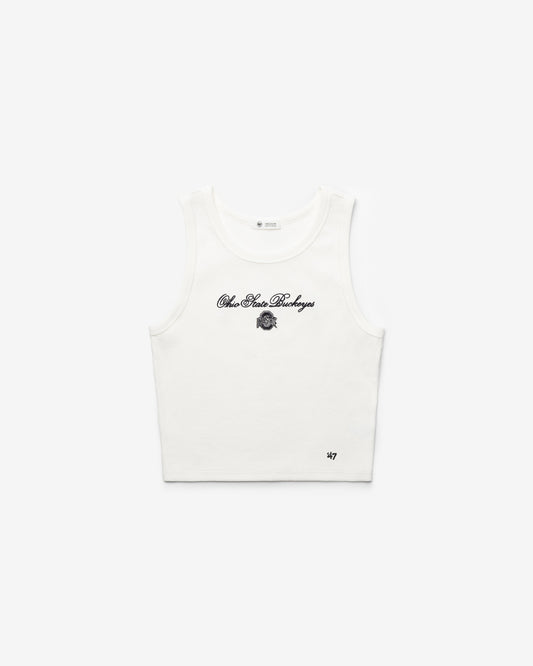 OHIO STATE BUCKEYES SCRIPT '47 BABY RIB TANK WOMENS