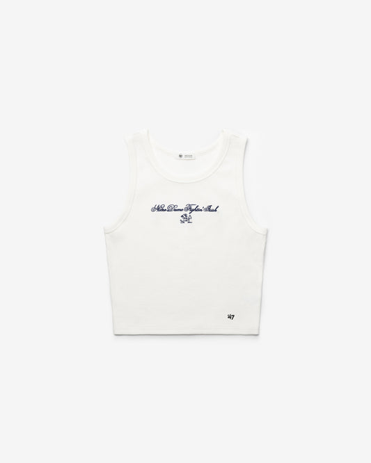 NOTRE DAME FIGHTING IRISH '47 SCRIPT BABY RIB TANK WOMENS