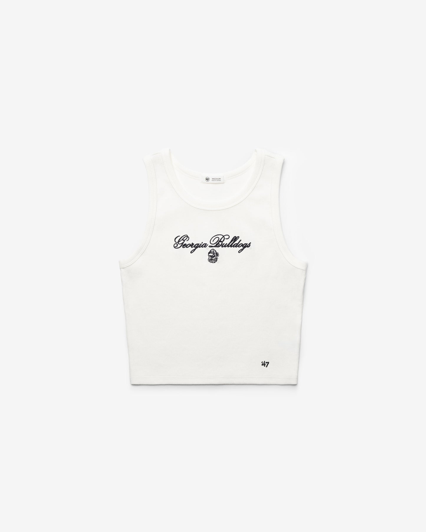 GEORGIA BULLDOGS SCRIPT '47 BABY RIB TANK WOMENS