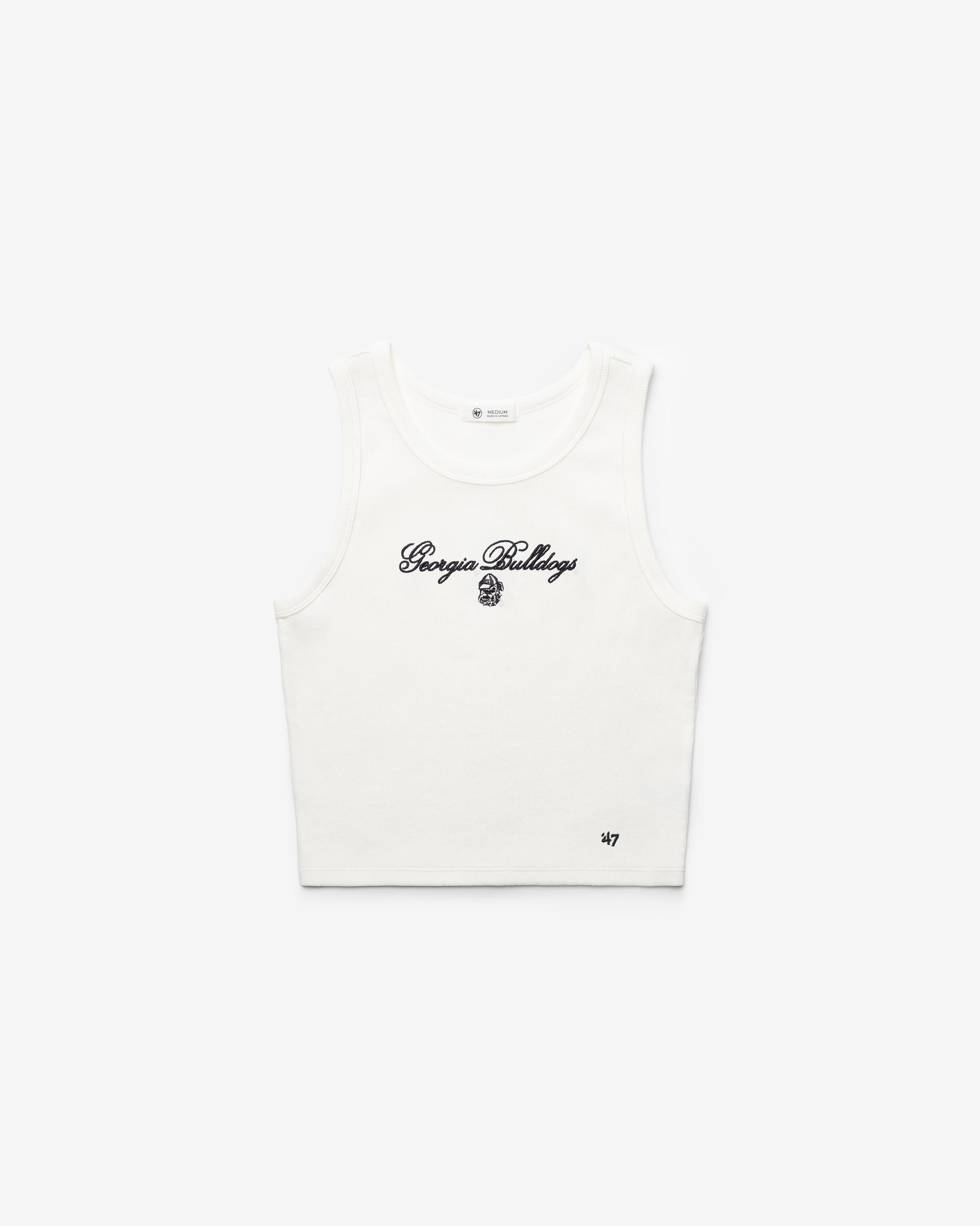 GEORGIA BULLDOGS SCRIPT '47 BABY RIB TANK WOMENS
