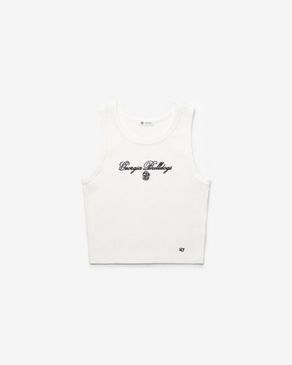 GEORGIA BULLDOGS SCRIPT '47 BABY RIB TANK WOMENS