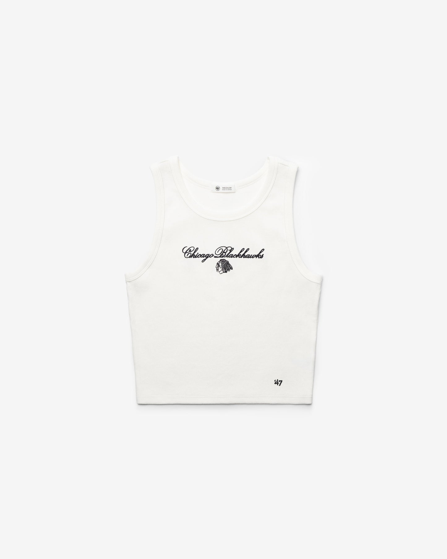 CHICAGO BLACKHAWKS SCRIPT '47 BABY RIB TANK WOMENS