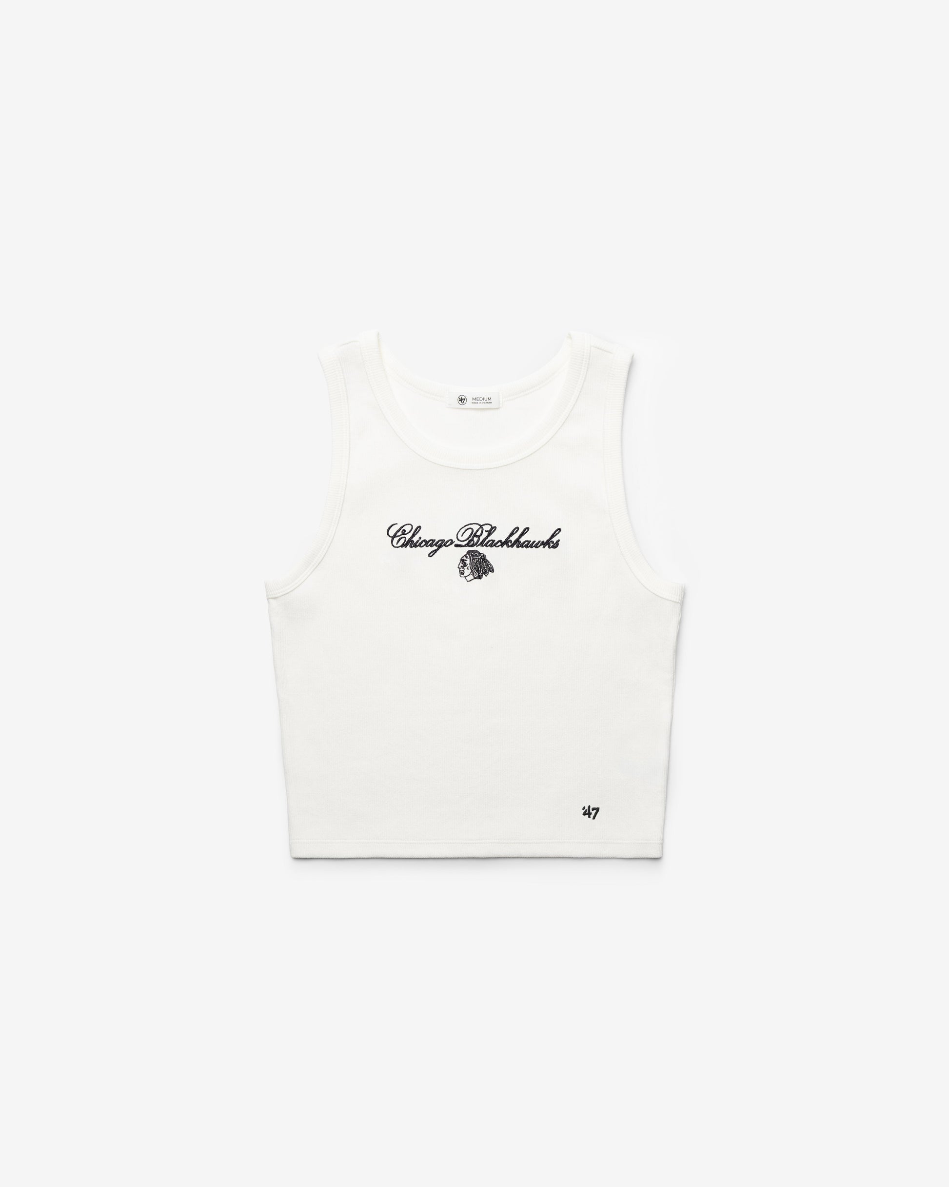 CHICAGO BLACKHAWKS SCRIPT '47 BABY RIB TANK WOMENS