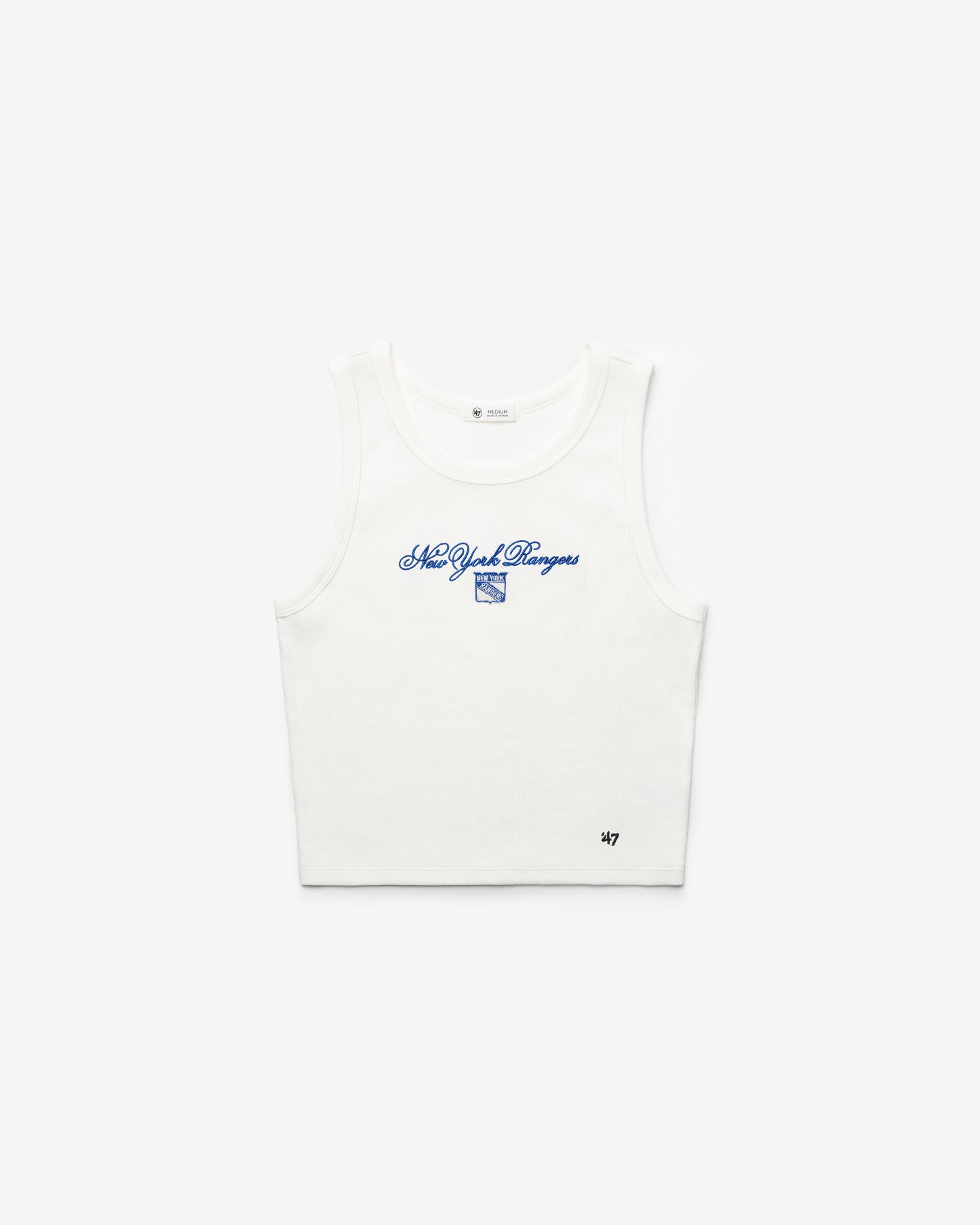 NEW YORK RANGERS SCRIPT '47 BABY RIB TANK WOMENS