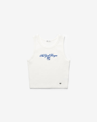 NEW YORK RANGERS SCRIPT '47 BABY RIB TANK WOMENS