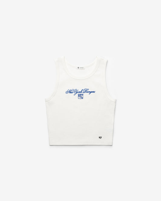 NEW YORK RANGERS SCRIPT '47 BABY RIB TANK WOMENS