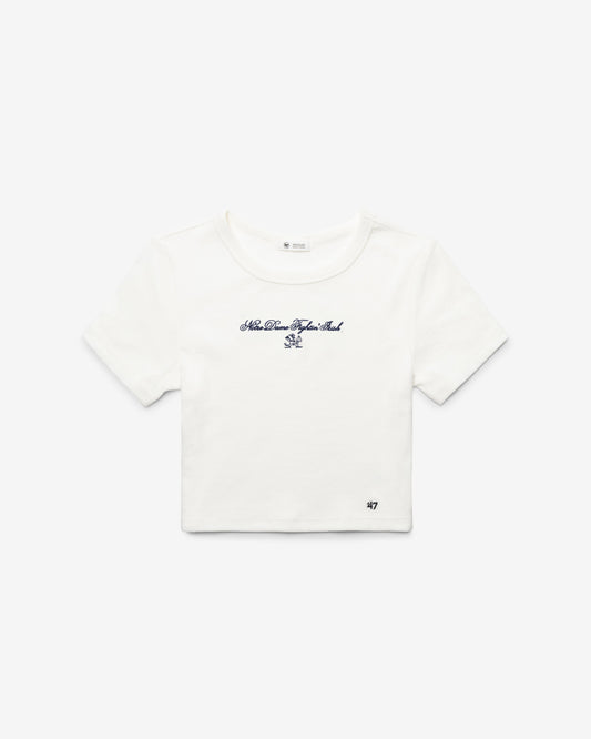 NOTRE DAME FIGHTING IRISH SCRIPT '47 BABY RIB TEE WOMENS
