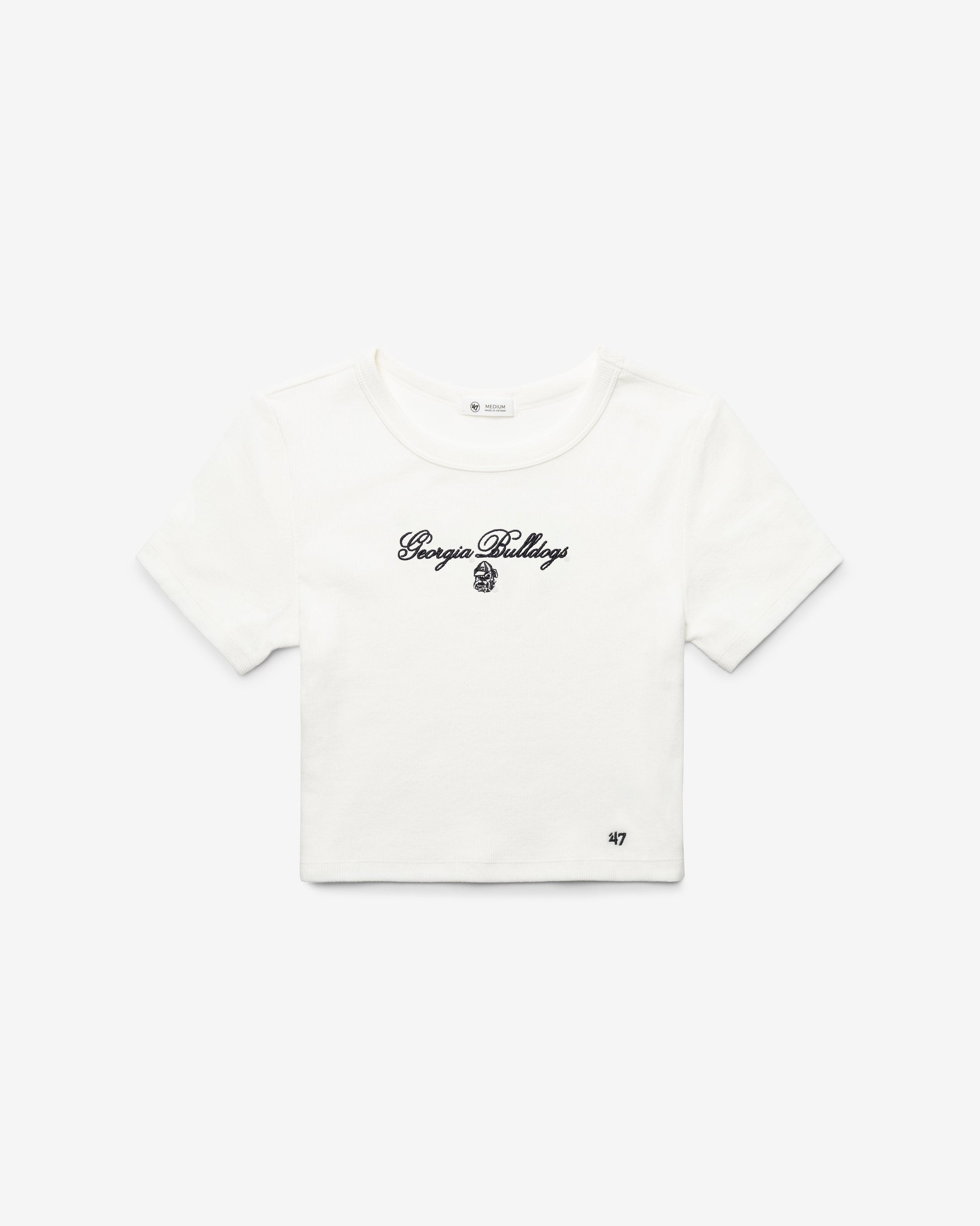 GEORGIA BULLDOGS SCRIPT '47 BABY RIB TEE WOMENS
