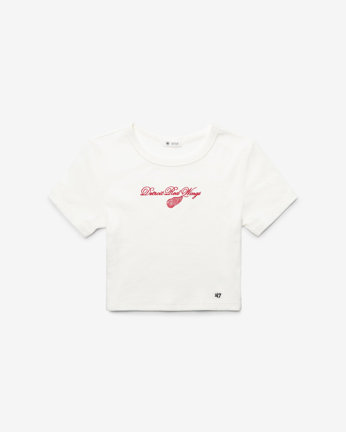 DETROIT RED WINGS SCRIPT '47 BABY RIB TEE WOMENS