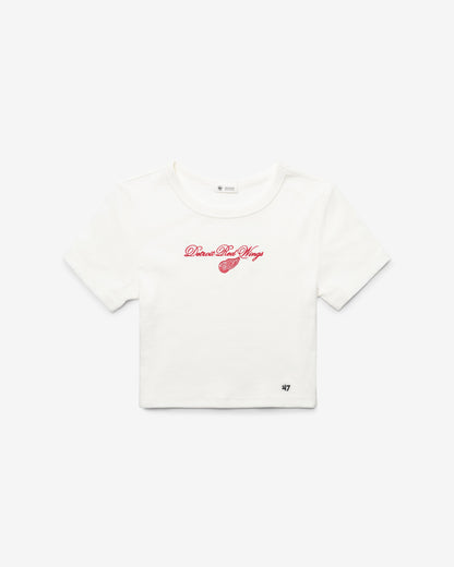 DETROIT RED WINGS SCRIPT '47 BABY RIB TEE WOMENS