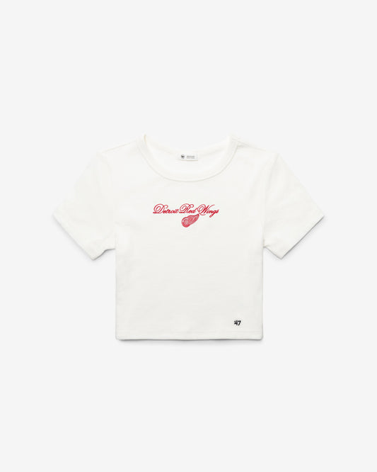 DETROIT RED WINGS SCRIPT '47 BABY RIB TEE WOMENS