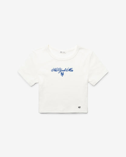NEW YORK RANGERS SCRIPT '47 BABY RIB TEE WOMENS