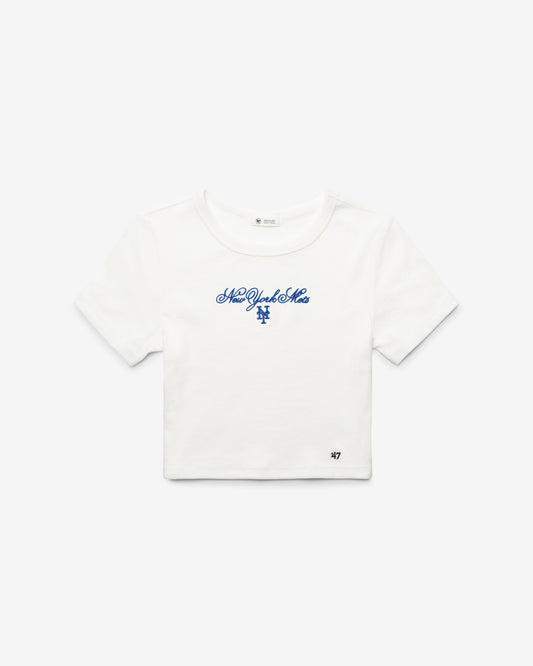 NEW YORK RANGERS SCRIPT '47 BABY RIB TEE WOMENS