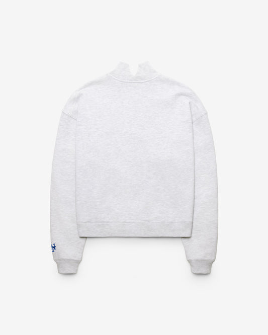 NEW YORK METS SCRIPT '47 MOCK NECK PULLOVER WOMENS