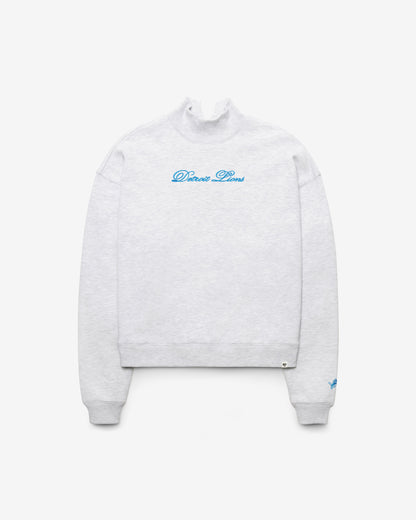 DETROIT LIONS SCRIPT '47 MOCK NECK PULLOVER WOMENS