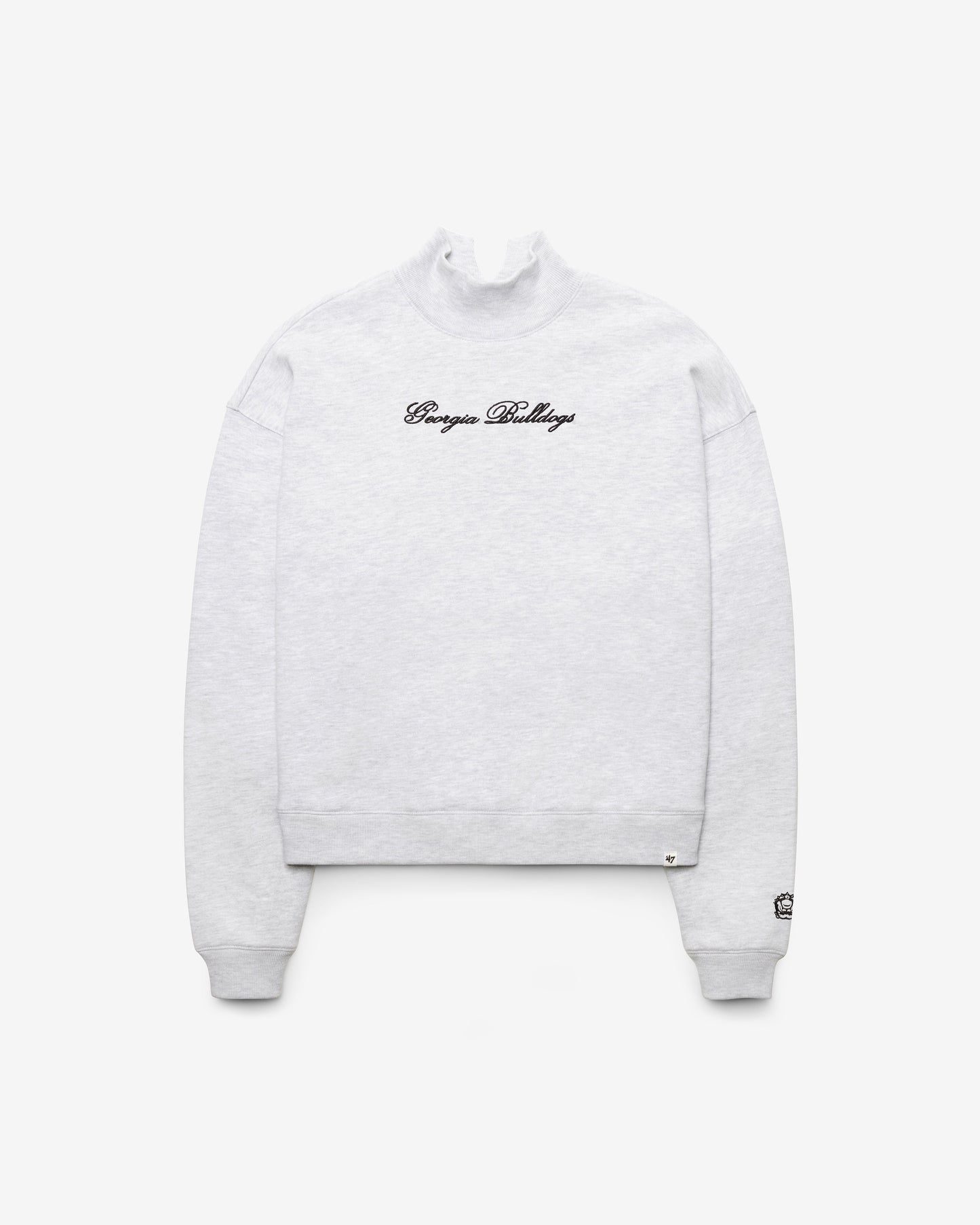 GEORGIA BULLDOGS SCRIPT '47 MOCK NECK PULLOVER WOMENS
