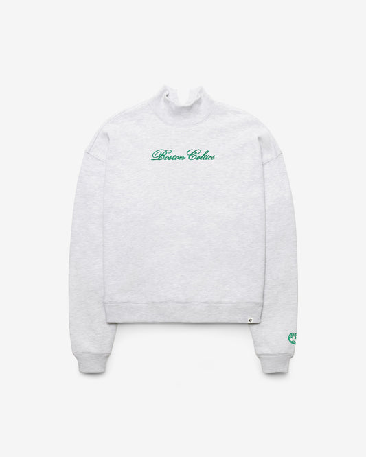 BOSTON CELTICS SCRIPT '47 MOCK NECK PULLOVER WOMENS