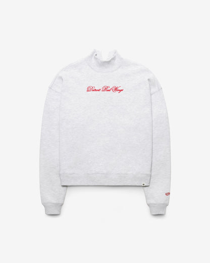 DETROIT RED WINGS SCRIPT '47 MOCK NECK PULLOVER WOMENS
