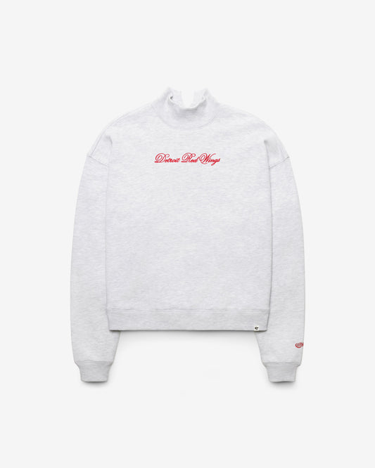 DETROIT RED WINGS SCRIPT '47 MOCK NECK PULLOVER WOMENS