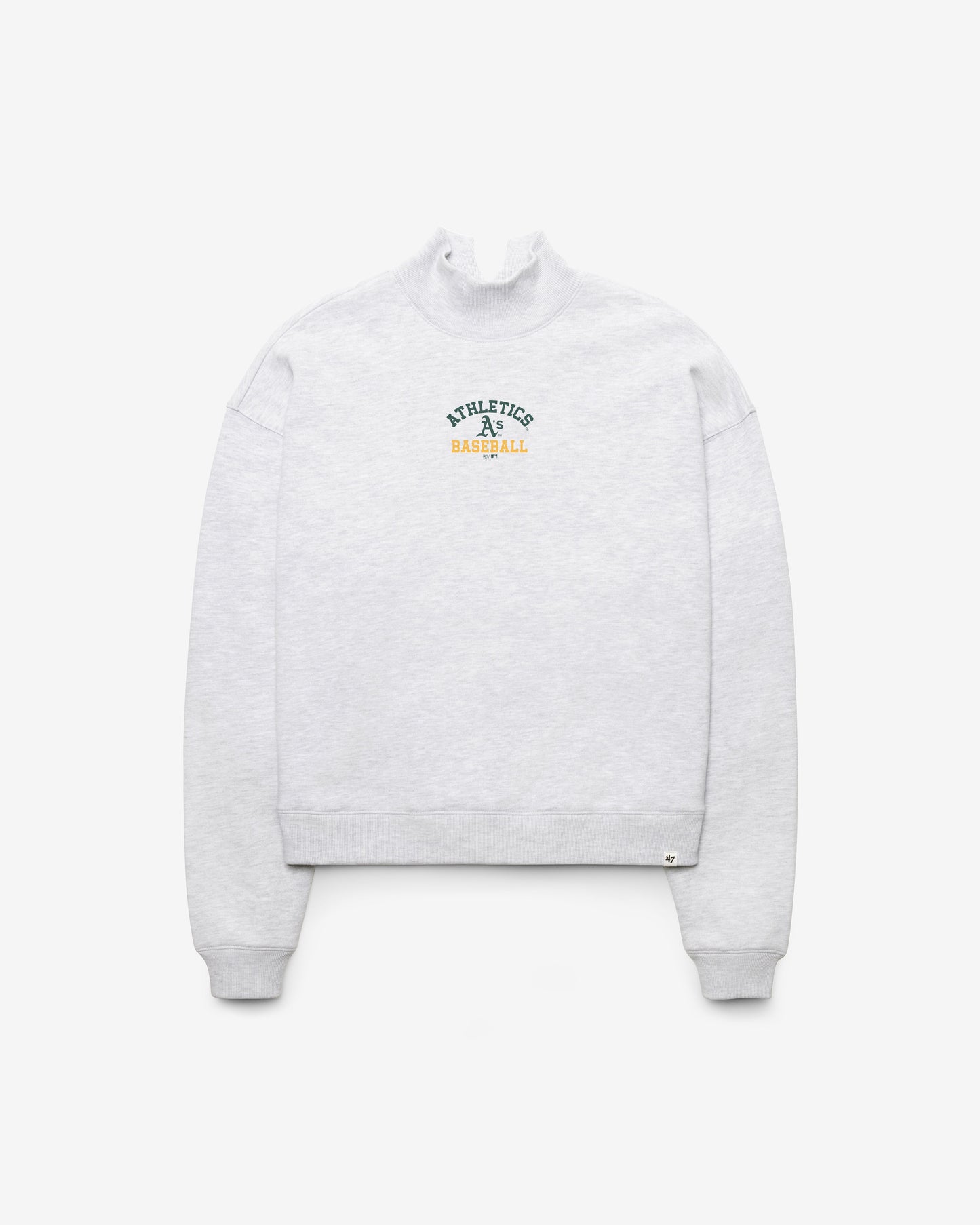 ATHLETICS BASEBALL SPIRITED '47 MOCK NECK PULLOVER WOMENS