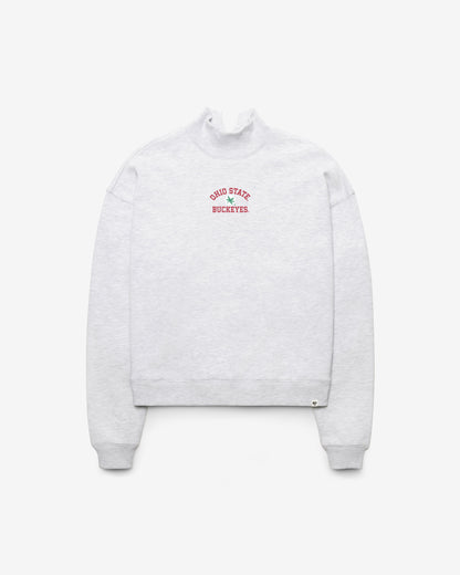 OHIO STATE BUCKEYES SPIRITED '47 WOMEN'S MOCK NECK PULLOVER