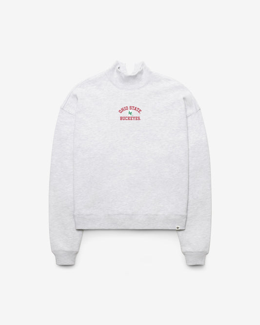 OHIO STATE BUCKEYES SPIRITED '47 WOMEN'S MOCK NECK PULLOVER