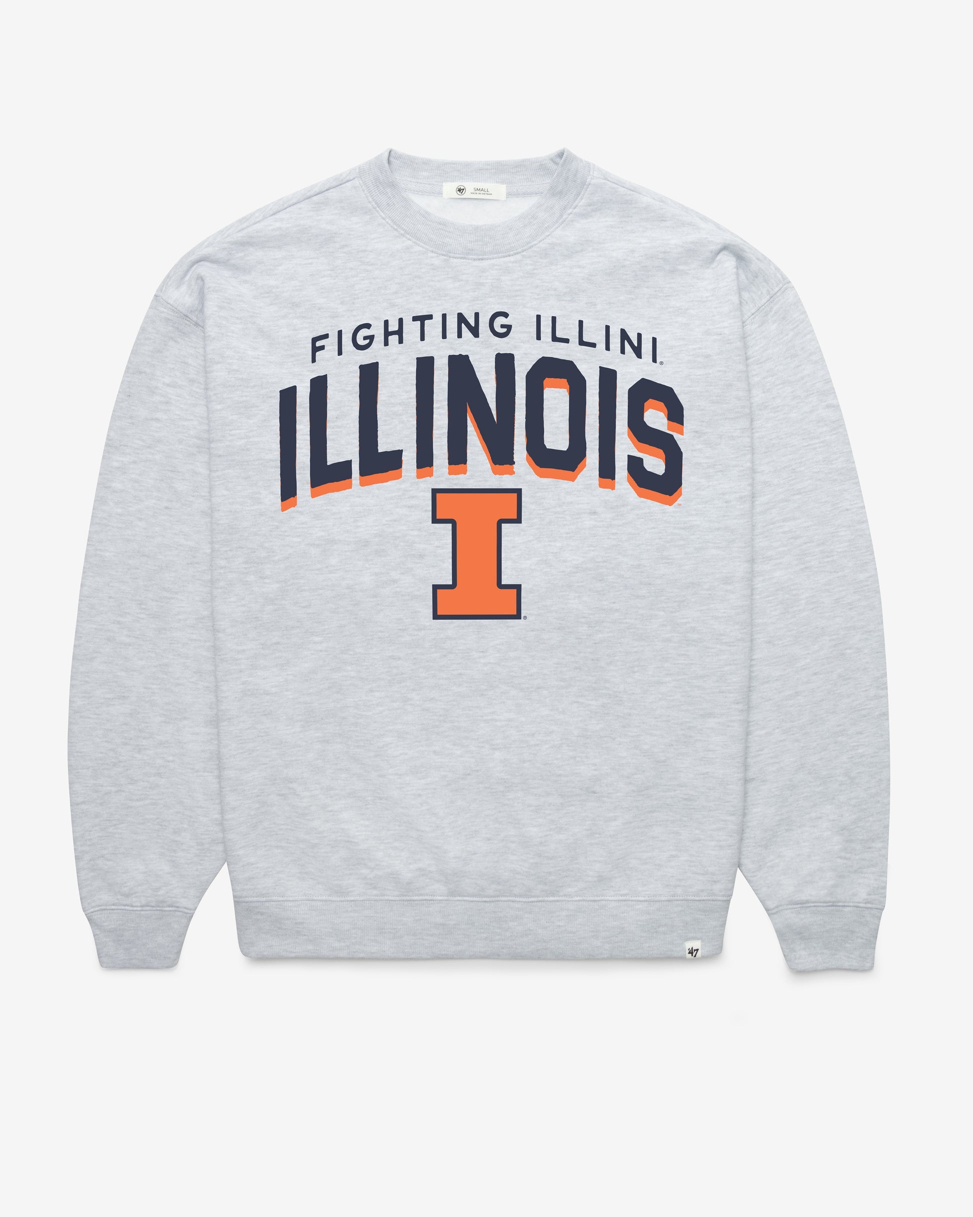 ILLINOIS FIGHTING ILLINI CAMPUS ARCH CLOUD '47 OVERSIZED CREW WOMENS