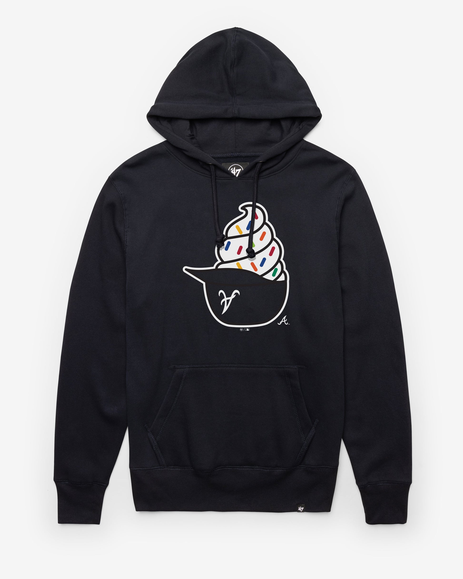 ATLANTA BRAVES ICE CREAM '47 HEADLINE HOOD