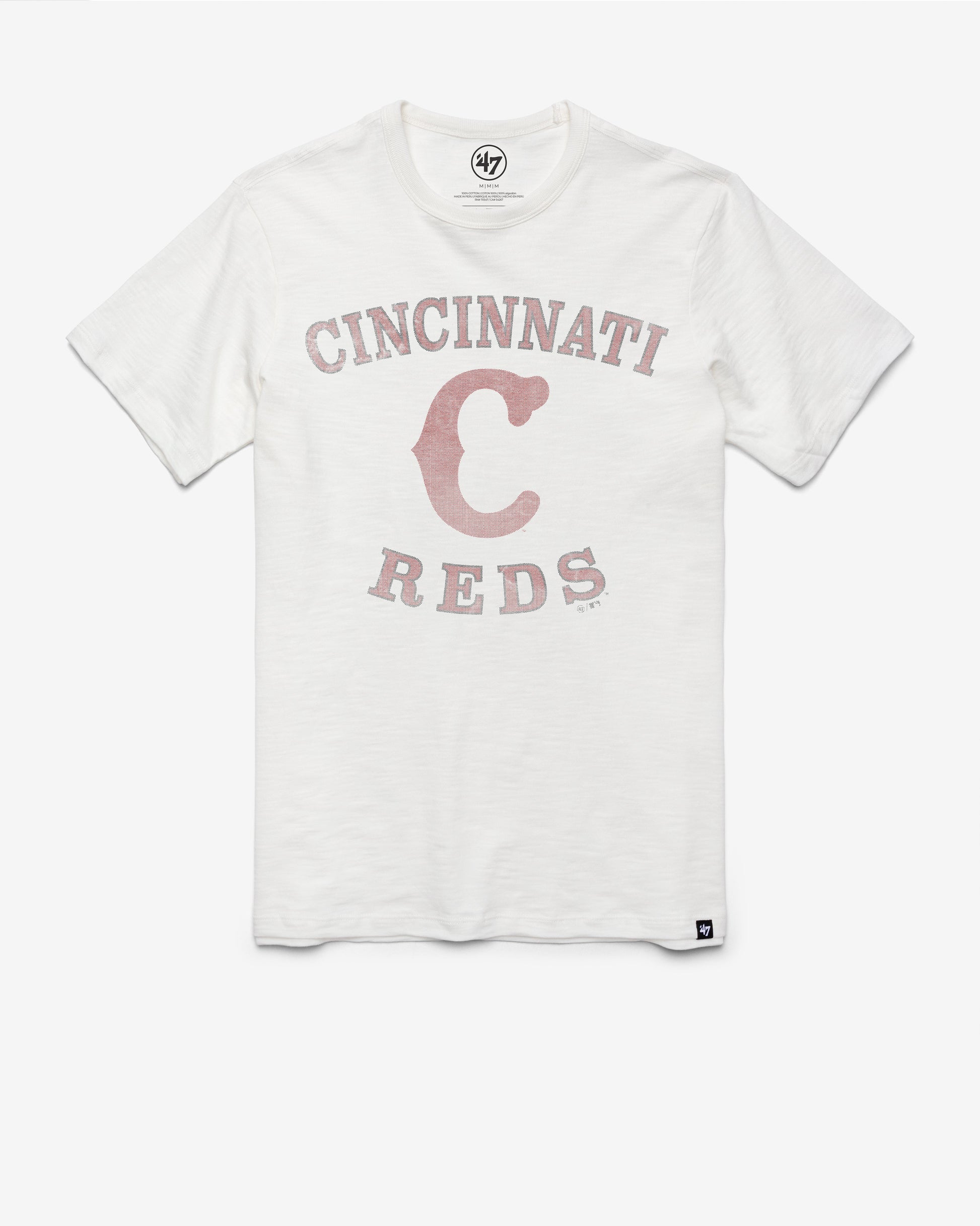 CINCINNATI REDS COOPERSTOWN COUNTER ARC '47 SCRUM TEE