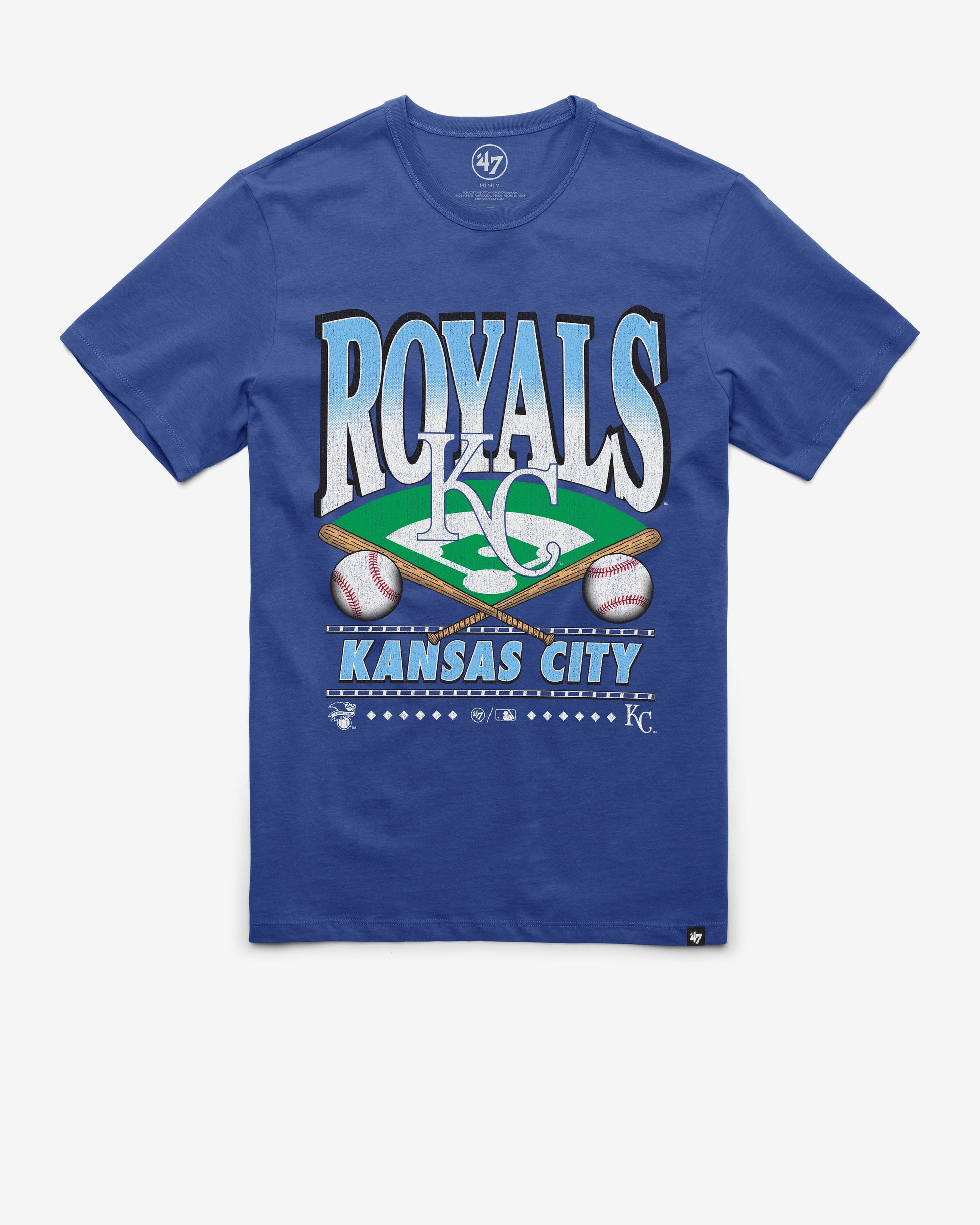 KANSAS CITY ROYALS STRAIGHT SHOT TWO '47 FRANKLIN TEE