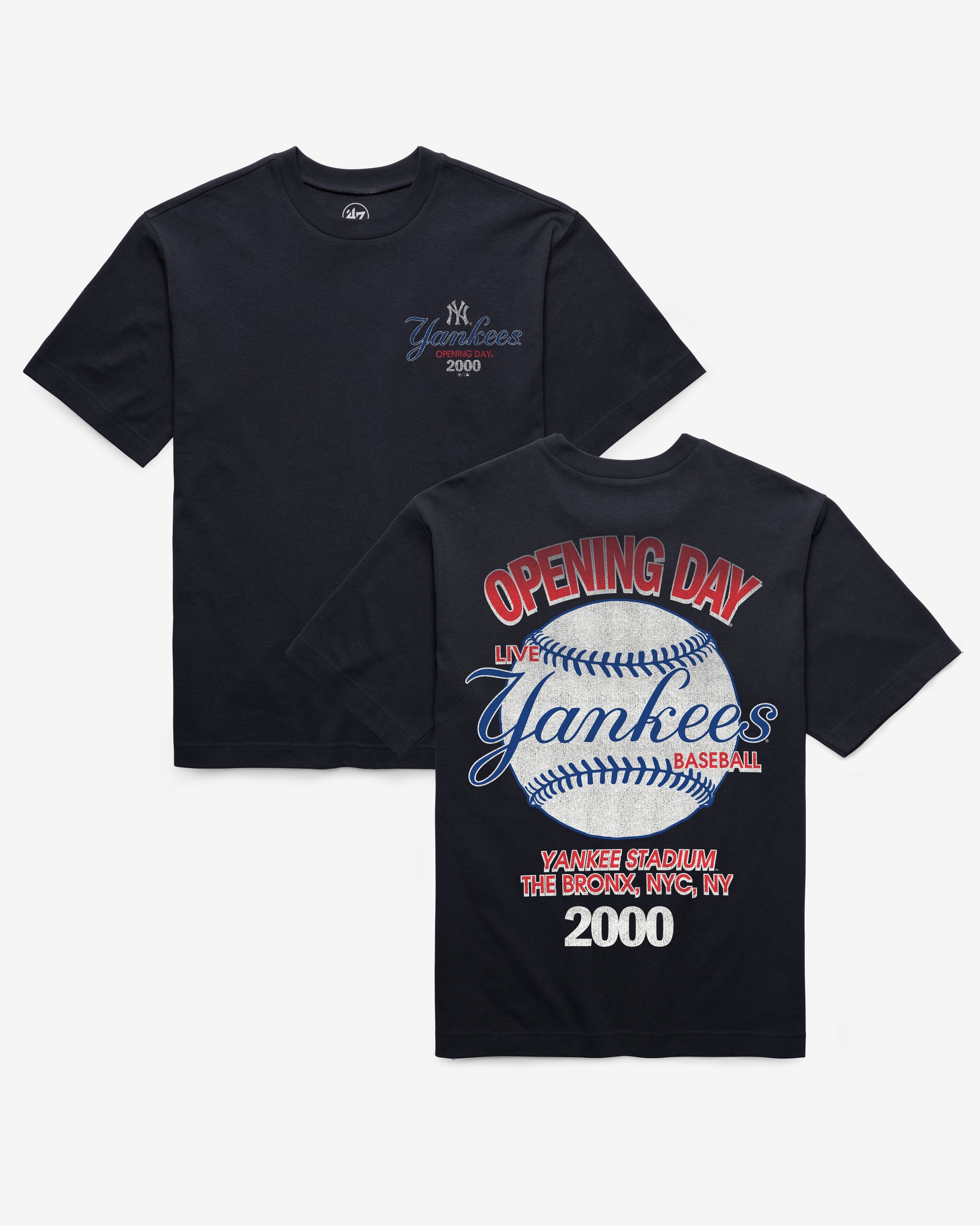 NEW YORK YANKEES COOPERSTOWN BACKER '47 FOUNDATION TEE