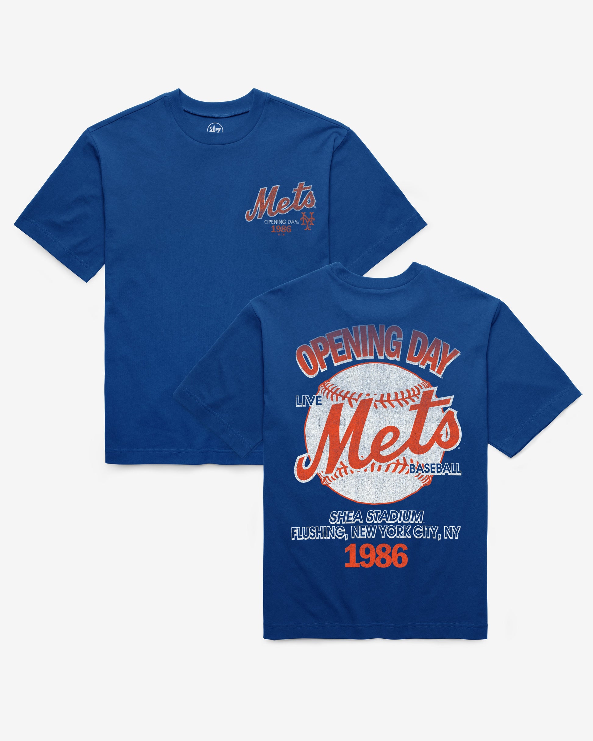 NEW YORK METS COOPERSTOWN BACKER '47 FOUNDATION TEE